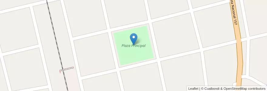 Mapa de ubicacion de Plaza Principal en Argentina, Tucumán, Departamento Graneros, Municipio De Lamadrid, La Madrid.