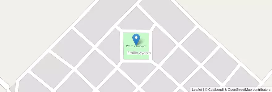Mapa de ubicacion de Plaza Principal en アルゼンチン, ブエノスアイレス州, Partido De Chivilcoy.