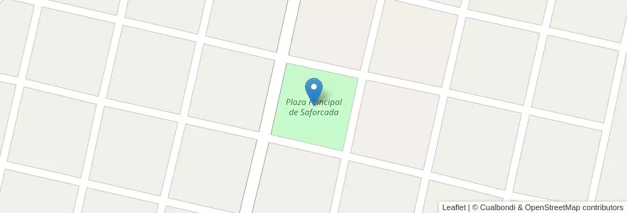 Mapa de ubicacion de Plaza Principal de Saforcada en アルゼンチン, ブエノスアイレス州, Partido De Junín.
