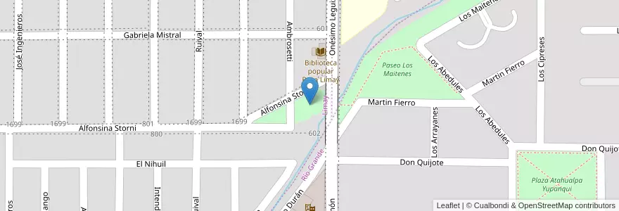 Mapa de ubicacion de Plaza Rita Medeles Vda. de Dehais en آرژانتین, شیلی, استان نئوکن, Departamento Confluencia, Municipio De Neuquén, Neuquén.