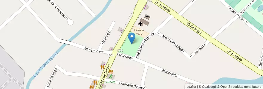 Mapa de ubicacion de Plaza Rivadavia en 阿根廷, 布宜诺斯艾利斯省, Partido De Tigre, Tigre.