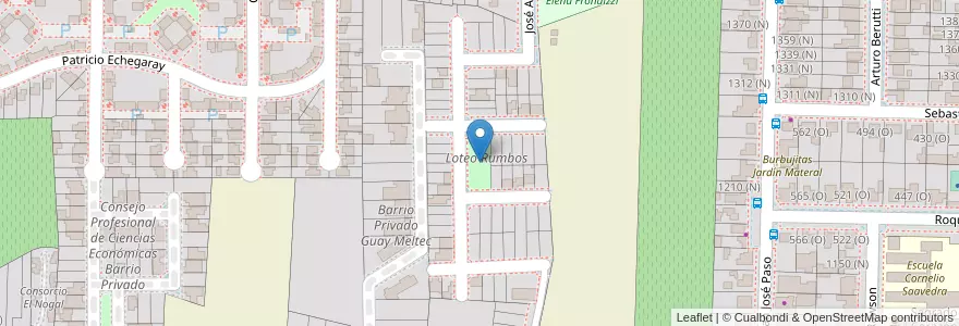 Mapa de ubicacion de Plaza Rumbos en Arjantin, San Juan, Şili, Rivadavia.