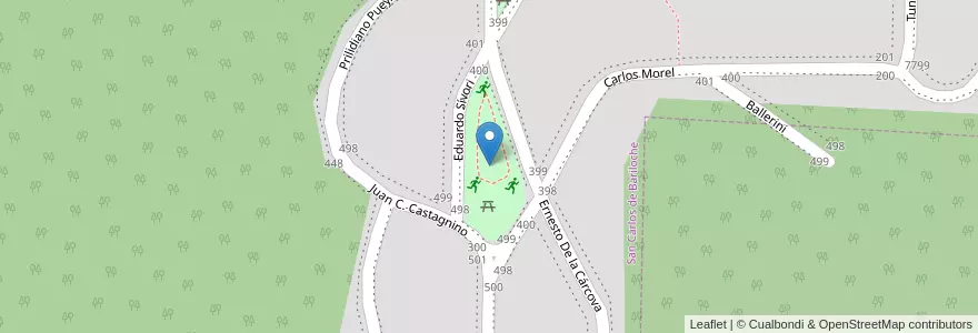 Mapa de ubicacion de Plaza San Ignacio del Cerro en Аргентина, Чили, Рио-Негро, Departamento Bariloche, Municipio De San Carlos De Bariloche, Сан-Карлос-Де-Барилоче.