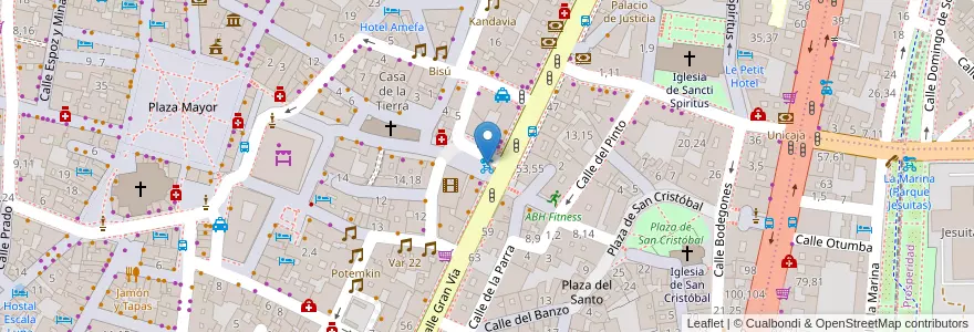 Mapa de ubicacion de Plaza San Julián en España, Castilla Y León, Salamanca, Campo De Salamanca, Salamanca.