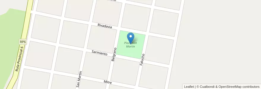 Mapa de ubicacion de Plaza San Martín en آرژانتین, سانتافه, Departamento San Jerónimo, Municipio De Gessler.