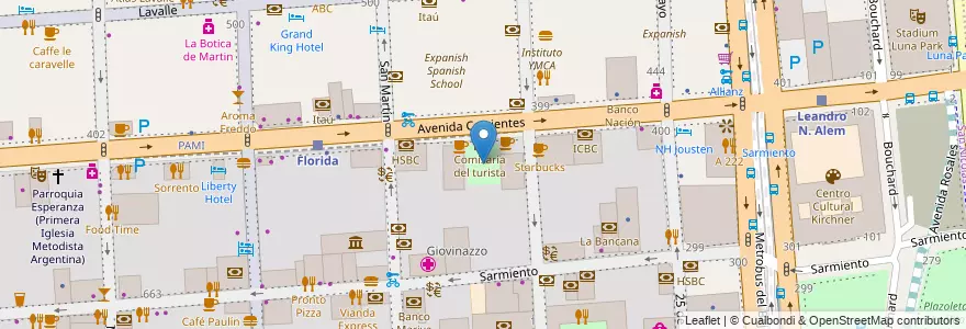 Mapa de ubicacion de Plaza San Nicolas, San Nicolas en Argentina, Autonomous City Of Buenos Aires, Comuna 1, Autonomous City Of Buenos Aires.