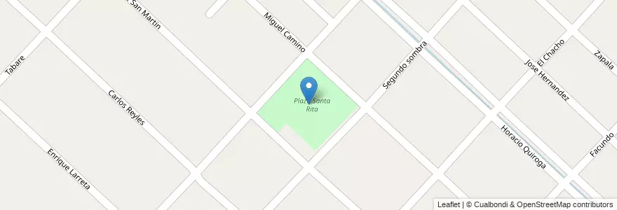 Mapa de ubicacion de Plaza Santa Rita en Argentinië, Buenos Aires, Partido De Ituzaingó, Villa Udaondo.
