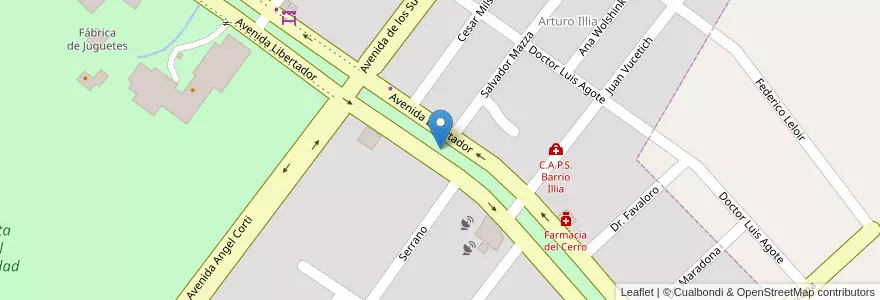 Mapa de ubicacion de Plaza Tecnologica (Reloj) en アルゼンチン, ミシオネス州, Departamento Leandro N. Alem, Municipio De Leandro N. Alem, Leandro N. Alem.