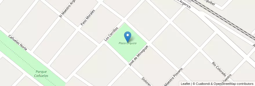 Mapa de ubicacion de Plaza Urquiza en Argentine, Province De Buenos Aires, Partido De Hurlingham, William C. Morris.