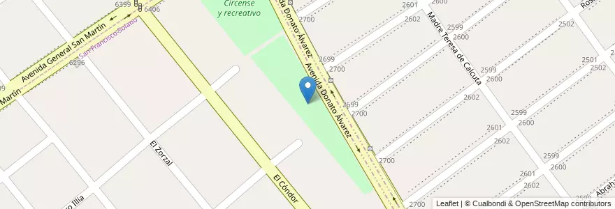 Mapa de ubicacion de Plaza Vecinal en الأرجنتين, بوينس آيرس, Partido De Almirante Brown, San Francisco Solano.