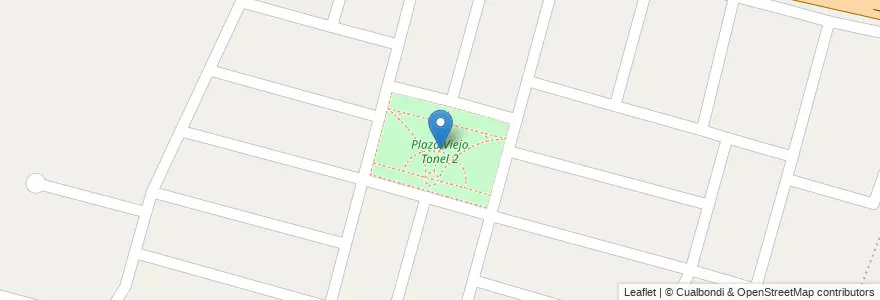 Mapa de ubicacion de Plaza Viejo Tonel 2 en 阿根廷, 智利, Mendoza, Departamento Maipú, Distrito Ciudad De Maipú, Maipú.