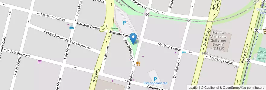 Mapa de ubicacion de Plazoleta en آرژانتین, سانتافه, Departamento La Capital, Santa Fe Capital, سانتافه.