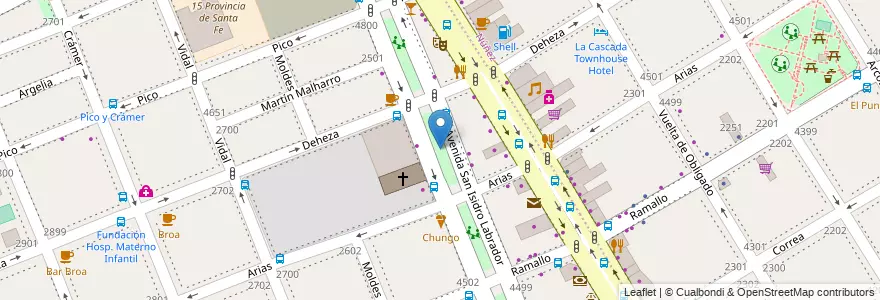 Mapa de ubicacion de Plazoleta África, Saavedra en 阿根廷, Ciudad Autónoma De Buenos Aires, 布宜诺斯艾利斯, Comuna 13.