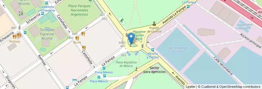 Mapa de ubicacion de Plazoleta Agustín Bardi, Belgrano en Argentine, Ciudad Autónoma De Buenos Aires, Buenos Aires, Comuna 13.