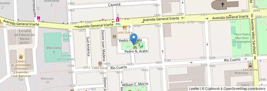 Mapa de ubicacion de Plazoleta Augustín Magaldi, Barracas en Argentinië, Ciudad Autónoma De Buenos Aires, Comuna 4, Buenos Aires.