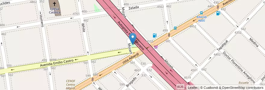 Mapa de ubicacion de Plazoleta Carlos Gardel, Villa Luro en الأرجنتين, Ciudad Autónoma De Buenos Aires, Comuna 9, Buenos Aires, Comuna 10.