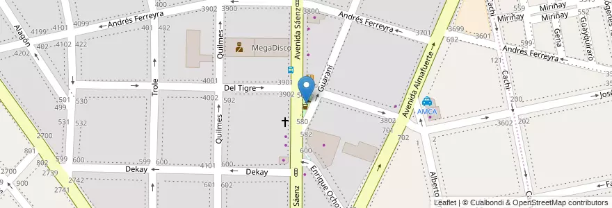 Mapa de ubicacion de Plazoleta Darío Brogi, Nueva Pompeya en الأرجنتين, Ciudad Autónoma De Buenos Aires, Comuna 4, Buenos Aires.