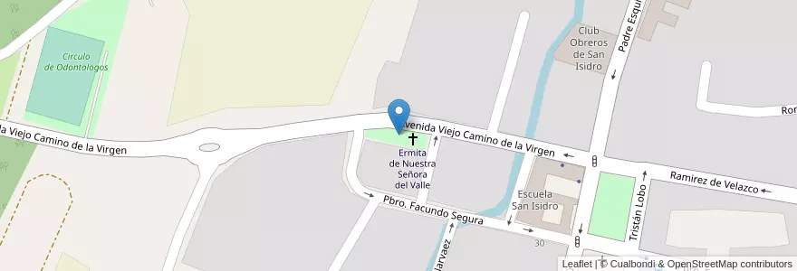 Mapa de ubicacion de Plazoleta de la Ermita de Nuestra Señora del Valle en Argentina, Catamarca, Departamento Valle Viejo, Municipio De Valle Viejo, San Isidro.