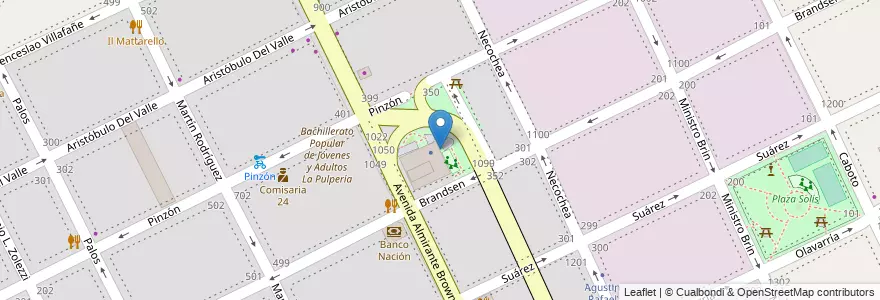 Mapa de ubicacion de Plazoleta de los Molfeteses, Boca en 아르헨티나, Ciudad Autónoma De Buenos Aires, Comuna 4, 부에노스아이레스.