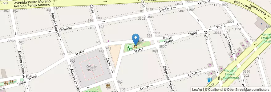 Mapa de ubicacion de Plazoleta Don Orione, Nueva Pompeya en Argentine, Ciudad Autónoma De Buenos Aires, Comuna 4, Buenos Aires.