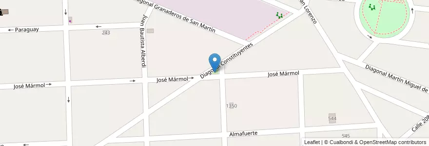 Mapa de ubicacion de Plazoleta "Dr. René Favaloro" en Arjantin, Buenos Aires, Partido De Florencio Varela, Florencio Varela.