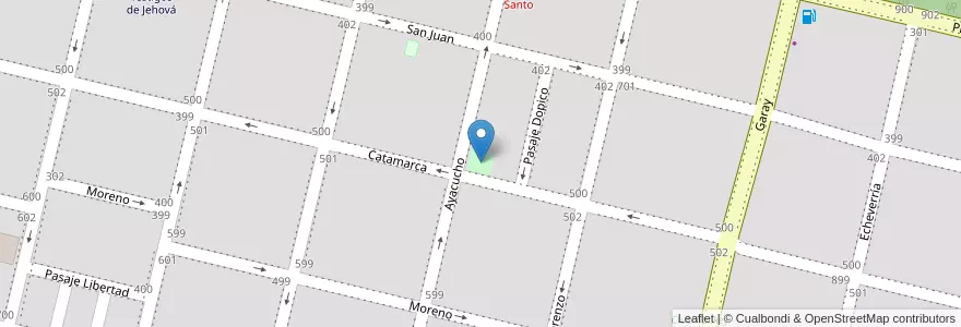 Mapa de ubicacion de Plazoleta El Pradito en アルゼンチン, サンタフェ州, Departamento General López, Municipio De Rufino.