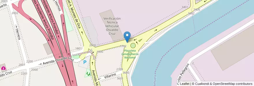 Mapa de ubicacion de Plazoleta Gendarmería Nacional, Barracas en Argentina, Ciudad Autónoma De Buenos Aires, Partido De Avellaneda, Comuna 4, Buenos Aires.
