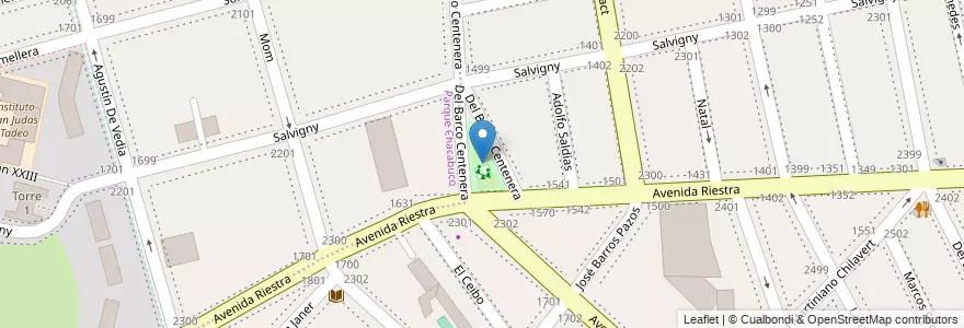 Mapa de ubicacion de Plazoleta Homero Manzi, Nueva Pompeya en アルゼンチン, Ciudad Autónoma De Buenos Aires, Comuna 4, ブエノスアイレス.