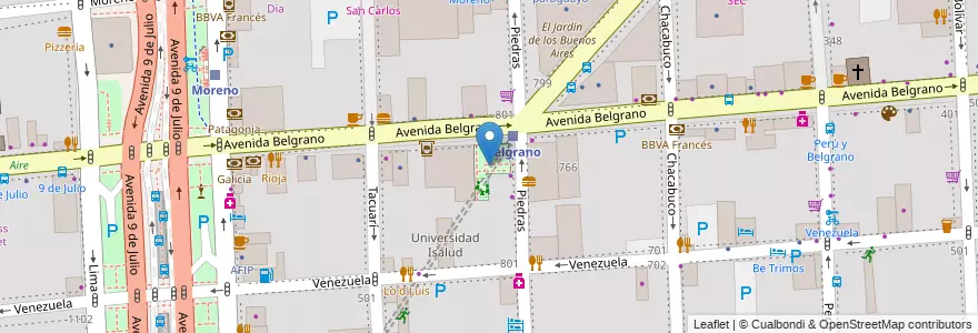 Mapa de ubicacion de Plazoleta Intendente Joaquín S. de Anchorena, Montserrat en Аргентина, Буэнос-Айрес, Comuna 1, Буэнос-Айрес.