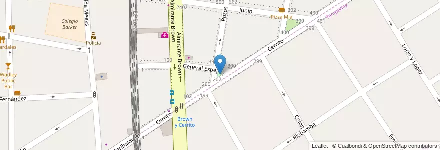 Mapa de ubicacion de Plazoleta José Pedrolo en Arjantin, Buenos Aires, Partido De Lomas De Zamora.