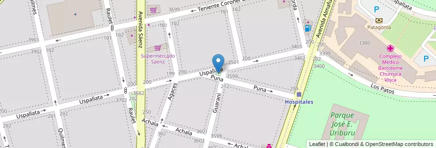 Mapa de ubicacion de Plazoleta Juan Maffioli, Nueva Pompeya en Argentinië, Ciudad Autónoma De Buenos Aires, Comuna 4, Buenos Aires.