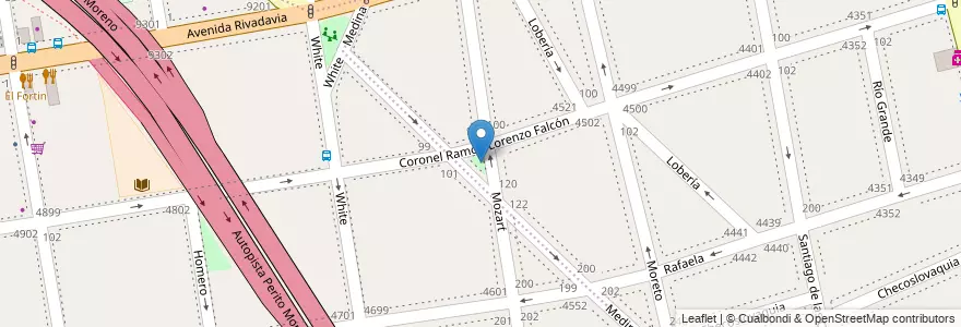 Mapa de ubicacion de Plazoleta León Fontova, Velez Sarsfield en Argentinien, Ciudad Autónoma De Buenos Aires, Comuna 9, Buenos Aires, Comuna 10.
