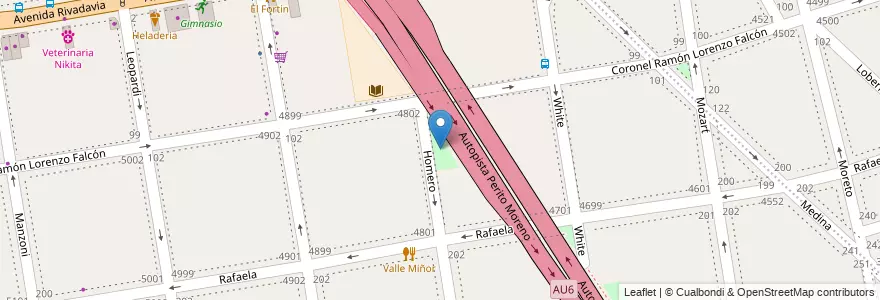 Mapa de ubicacion de Plazoleta Los Amigos, Villa Luro en آرژانتین, Ciudad Autónoma De Buenos Aires, Comuna 9, Buenos Aires, Comuna 10.