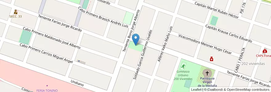Mapa de ubicacion de Plazoleta Los Vecinos en Arjantin, Jujuy, Departamento Doctor Manuel Belgrano, Municipio De San Salvador De Jujuy, Alto Comedero.