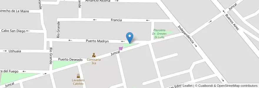 Mapa de ubicacion de Plazoleta Luis Braille en Argentinien, Santiago Del Estero, Departamento Capital, Santiago Del Estero.