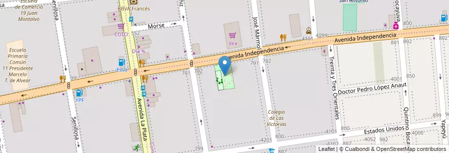 Mapa de ubicacion de Plazoleta Sara Vaamonde, Boedo en Argentina, Ciudad Autónoma De Buenos Aires, Comuna 5, Buenos Aires.