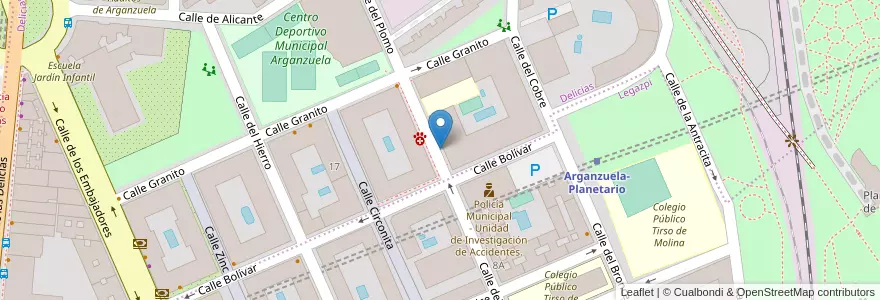 Mapa de ubicacion de PLOMO, CALLE, DEL,15 en Spain, Community Of Madrid, Community Of Madrid, Área Metropolitana De Madrid Y Corredor Del Henares, Madrid.