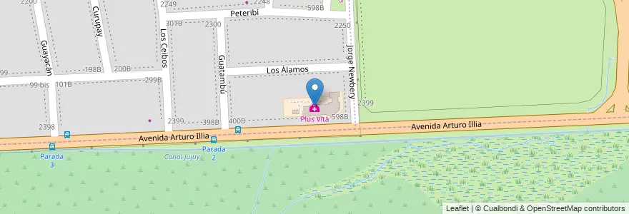 Mapa de ubicacion de Plus Vita en Аргентина, Санта-Фе, Departamento Rosario, Municipio De Funes, Funes.