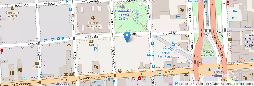 Mapa de ubicacion de Poder Judicial de la Nación, San Nicolas en Argentina, Autonomous City Of Buenos Aires, Comuna 1, Autonomous City Of Buenos Aires.