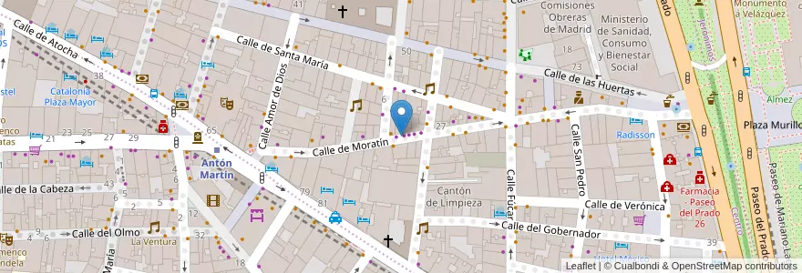 Mapa de ubicacion de Podólogo en Spanje, Comunidad De Madrid, Comunidad De Madrid, Área Metropolitana De Madrid Y Corredor Del Henares, Madrid.