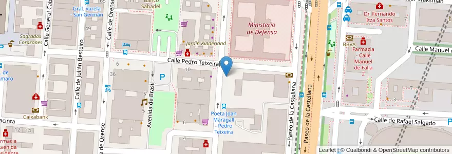 Mapa de ubicacion de POETA JOAN MARAGALL, CALLE, DEL,6 en Испания, Мадрид, Мадрид, Área Metropolitana De Madrid Y Corredor Del Henares, Мадрид.