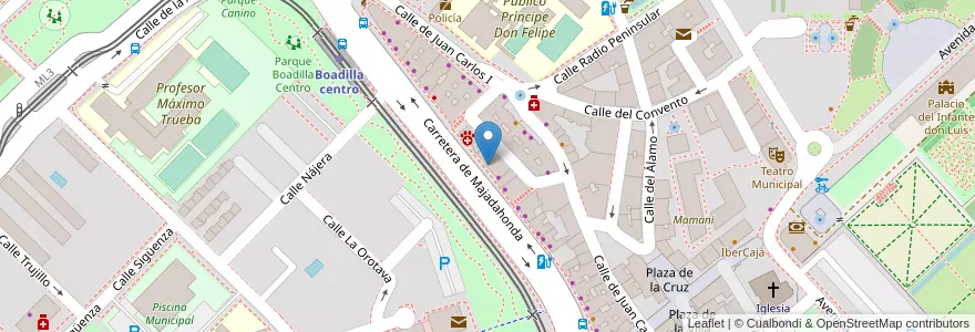 Mapa de ubicacion de Point K en Spanje, Comunidad De Madrid, Comunidad De Madrid, Área Metropolitana De Madrid Y Corredor Del Henares, Boadilla Del Monte.