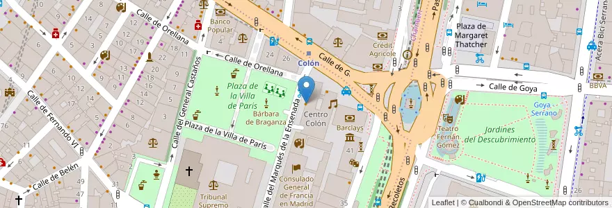 Mapa de ubicacion de Pointer Madrid en Spagna, Comunidad De Madrid, Comunidad De Madrid, Área Metropolitana De Madrid Y Corredor Del Henares, Madrid.