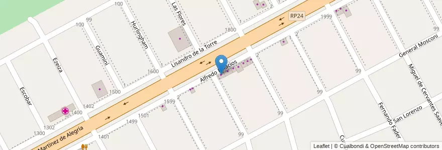 Mapa de ubicacion de Polarizadoe en Arjantin, Buenos Aires, Partido De Tigre, Troncos Del Talar.