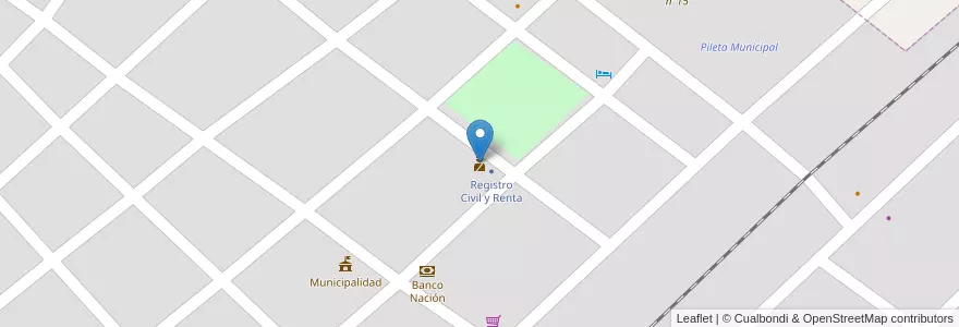 Mapa de ubicacion de Policia en الأرجنتين, La Rioja, Departamento General Ocampo, Milagro.