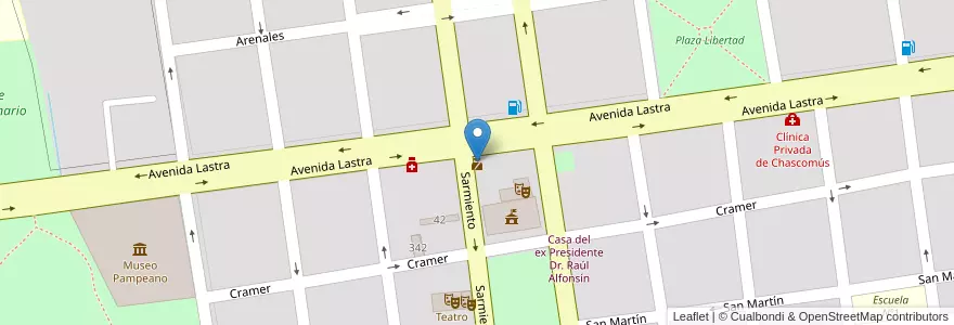 Mapa de ubicacion de Policia en Аргентина, Буэнос-Айрес, Partido De Chascomús.