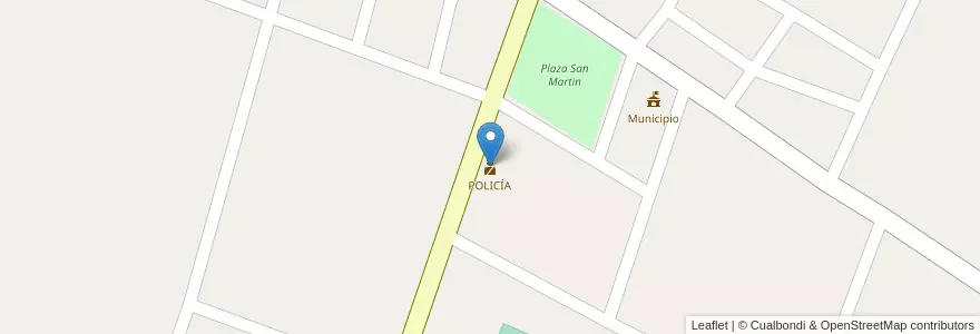Mapa de ubicacion de POLICÍA en アルゼンチン, ラ・リオハ州, チリ, Departamento Vinchina.