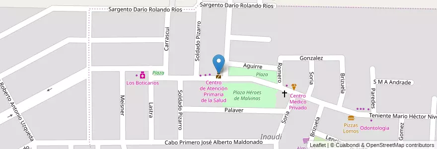Mapa de ubicacion de Policía en アルゼンチン, コルドバ州, Departamento Capital, Pedanía Capital, Córdoba, Municipio De Córdoba.