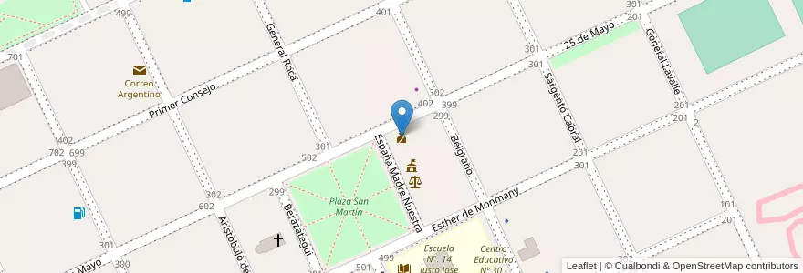 Mapa de ubicacion de Policía de La Pampa en Arjantin, La Pampa, Departamento Realicó, Municipio De Alta Italia.