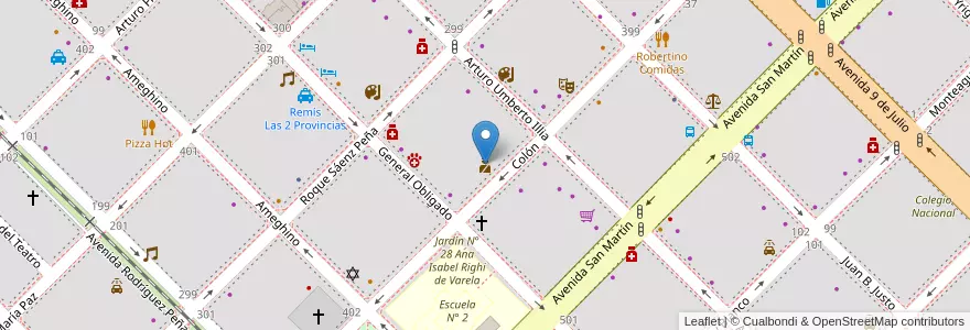 Mapa de ubicacion de Policía Federal Argentina en آرژانتین, Chaco, Departamento San Fernando, Resistencia, Resistencia.